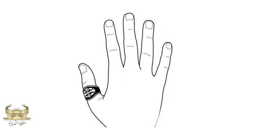 انگشتر مردانه در انگشت شصت