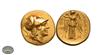 سکه یادبود دوره امپراتوری مقدونی از جنس طلا