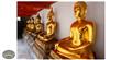 مجسمه بودا از جنس شمش طلا در معبد وات فو