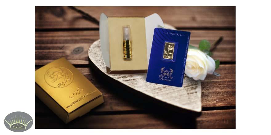 شمش های طلای صنایع دستی پرنیا با بسته بندی زیبای حاوی عطر شمش بهترین هدیه برای عزیزان شما